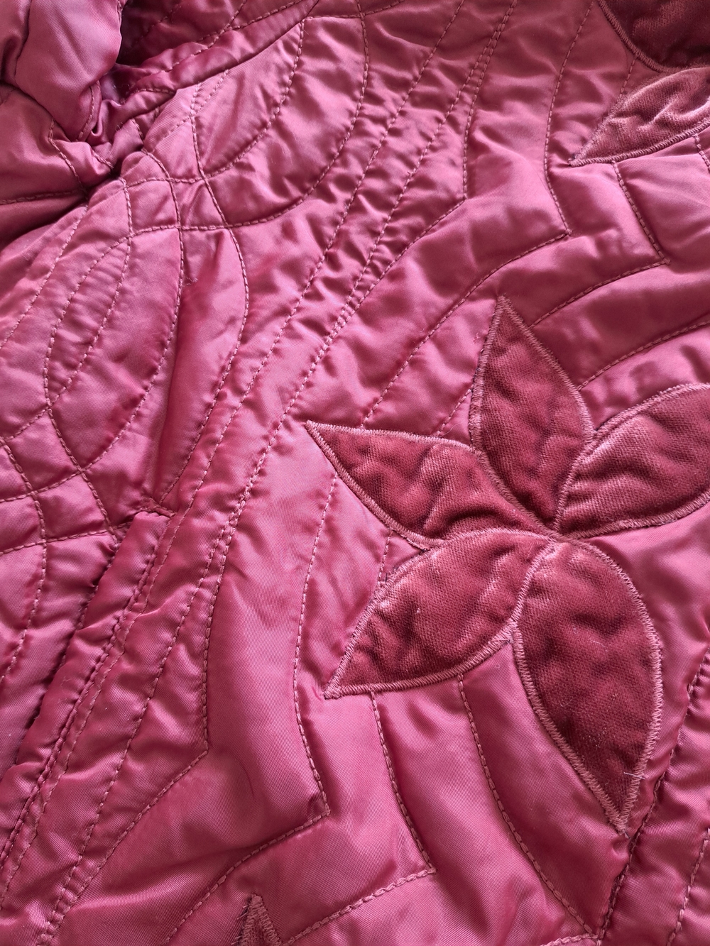 Free People Lightweight Quilted Quinn Crop Jacket in Marsala Red - Picture 5 of 16